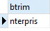 PostgreSQL BTRIM example